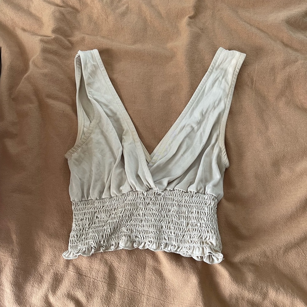 V neck crop top